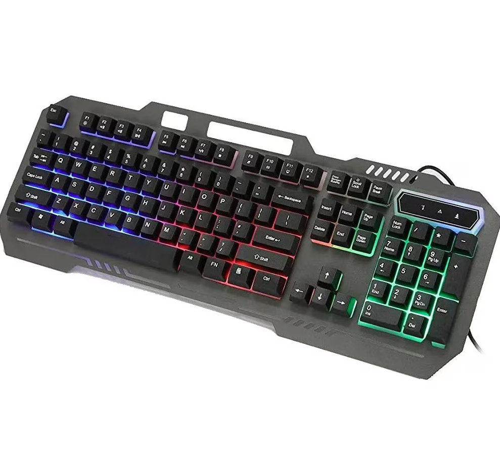 Tastatura gaming, Zola®, iluminare rainbow, LED, impermeabila, orificiu pentru telefonul mobil, lungime cablu 1.5 m, 47x19x3 cm, negru Tastatura gaming, Zola®, iluminare rainbow, LED, impermeabila, orificiu pentru telefonul mobil, lungime cablu 1.5 m, 47x19x3 cm, negru